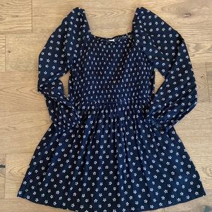 NWOT - Gap Teen Girl’s Smocked Puff Sleeve Floral Dress